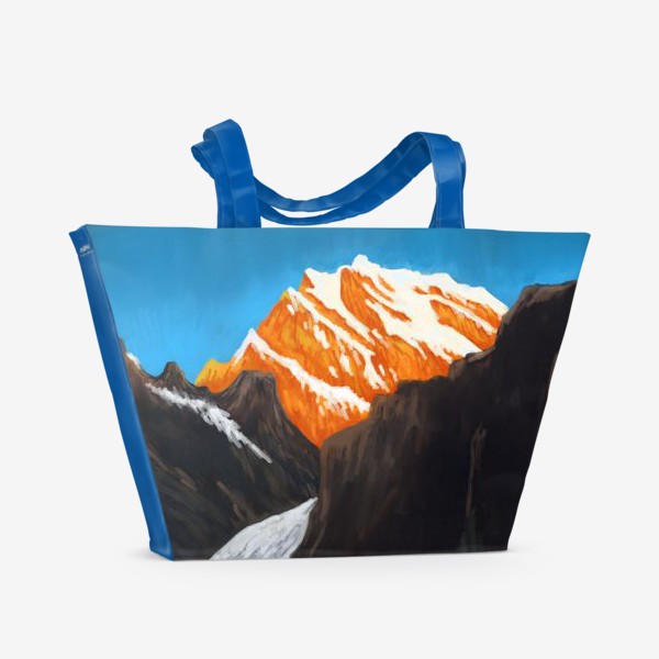 Пляжная сумка «Пейзаж с горами»