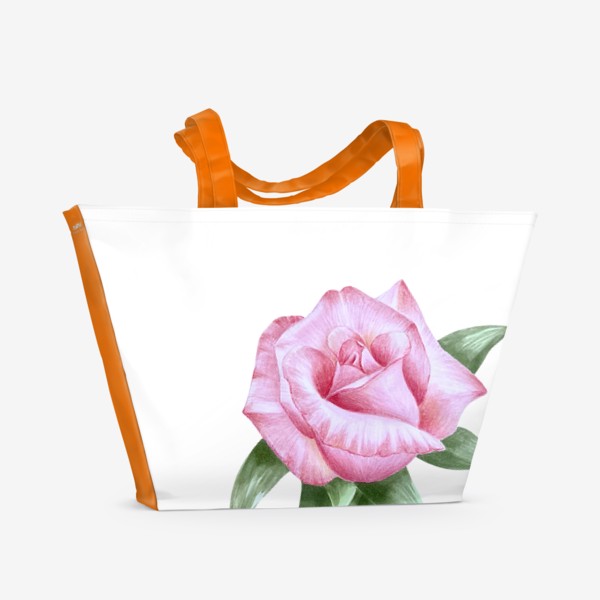 Пляжная сумка «Pink Rose»