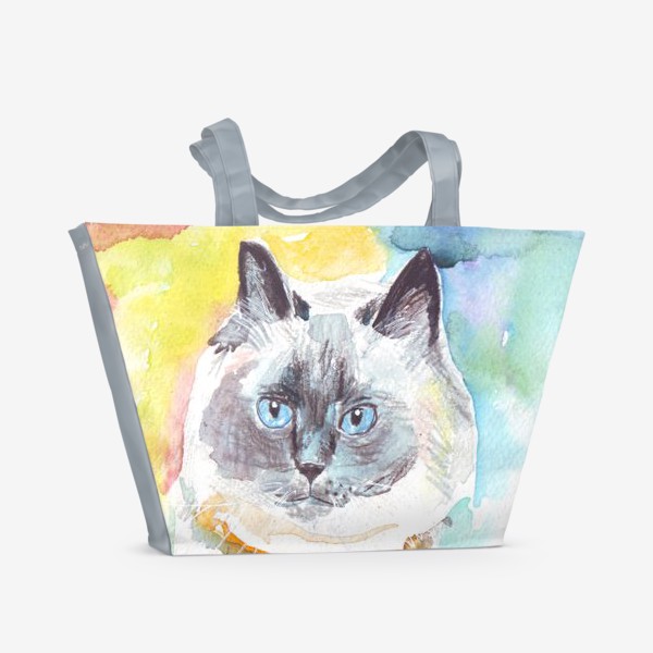 Пляжная сумка «Кот шагает»