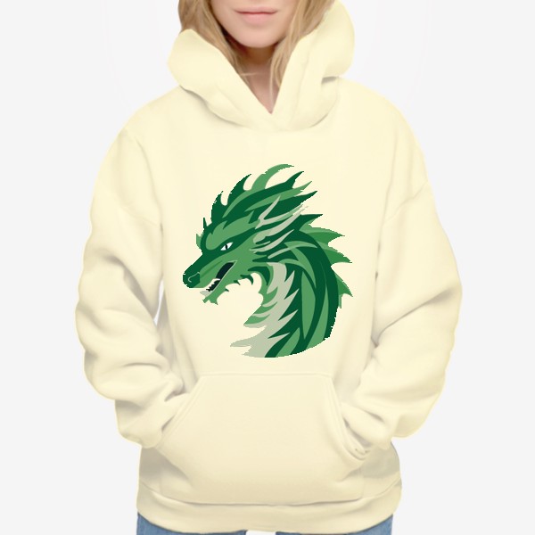 Худи «дракон зеленый китайский»