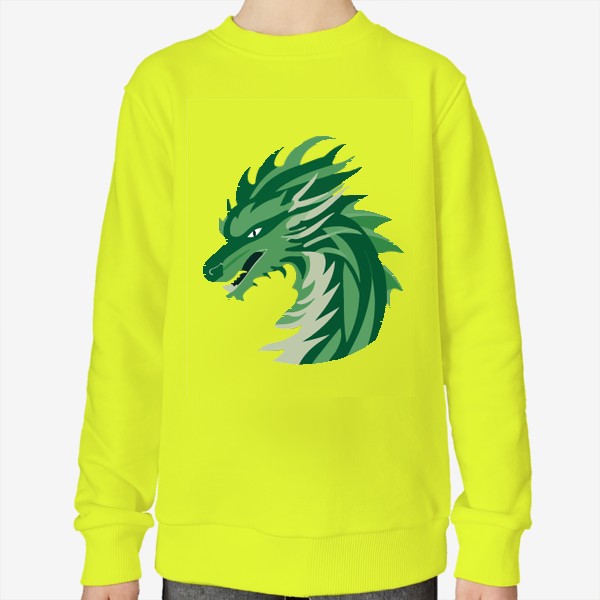 Свитшот «дракон зеленый китайский»