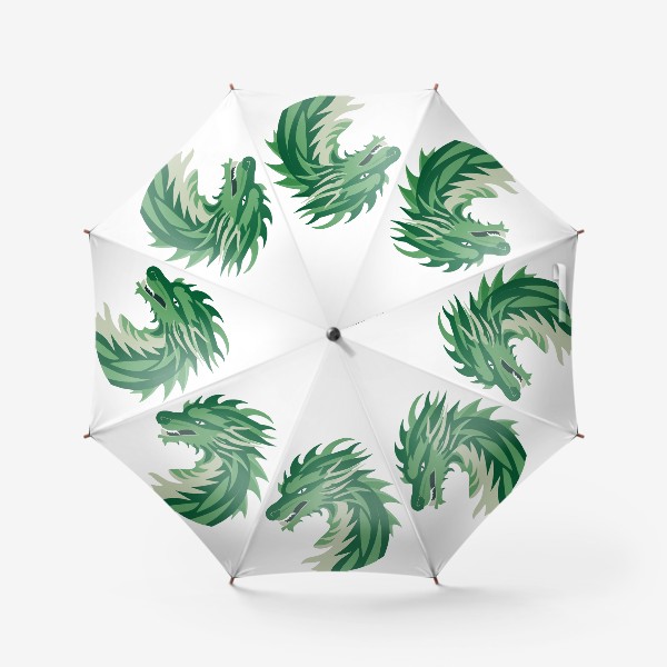 Зонт «дракон зеленый китайский»