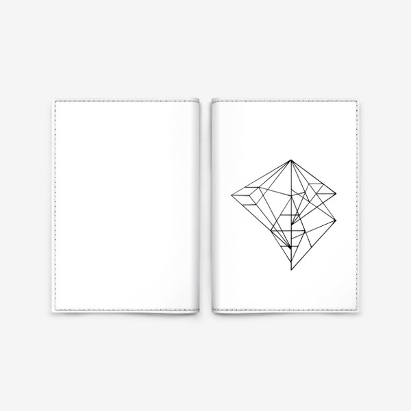 Обложка для паспорта «Геометрия в фигуре»