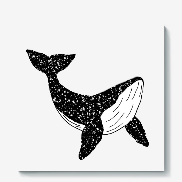 Холст «Космический кит»