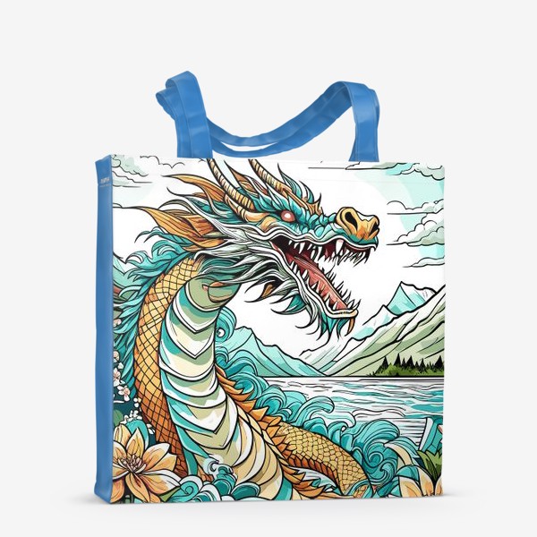 Сумка-шоппер «Зелёный китайский дракон»
