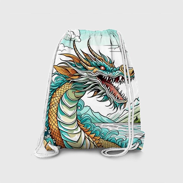 Рюкзак «Зелёный китайский дракон»