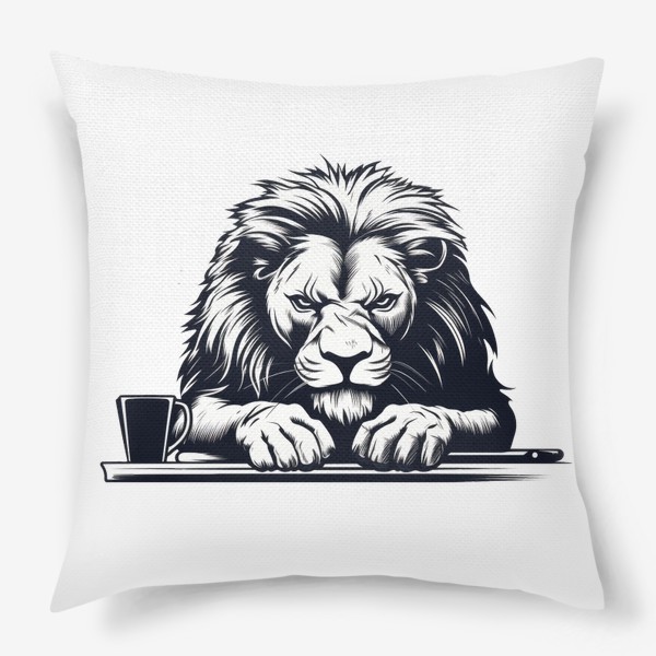 Подушка «Офисный лев! Злой начальник »