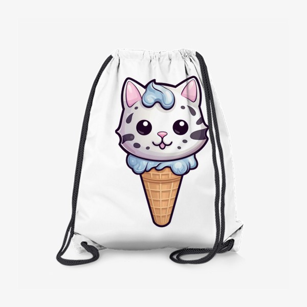 Рюкзак «Кот в рожке мороженого. Летний котик»