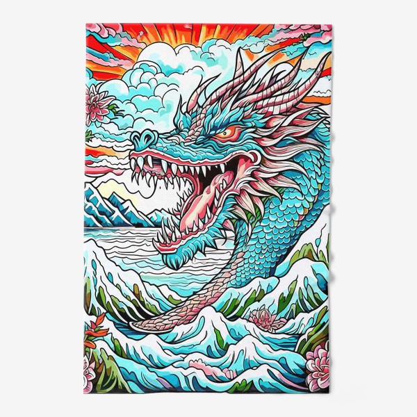 Полотенце «Яростный китайский дракон»