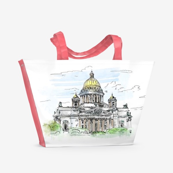 Пляжная сумка &laquo;Санкт-Петербург - Исаакиевский собор&raquo;