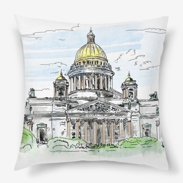 Подушка «Санкт-Петербург - Исаакиевский собор»
