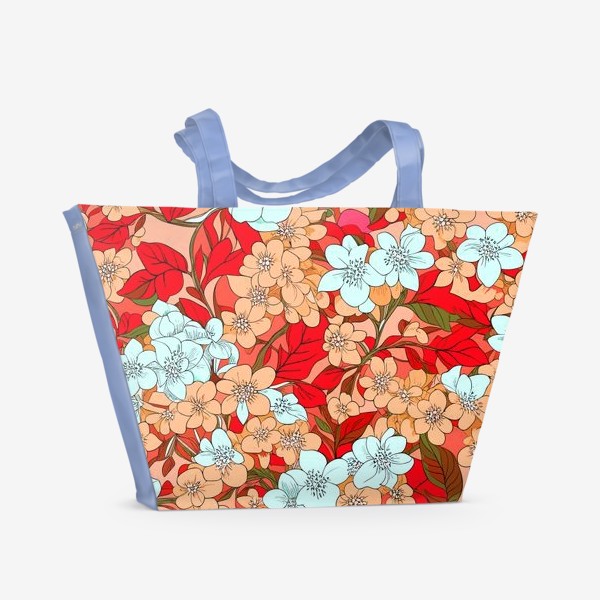 Пляжная сумка «Цветы сакуры»
