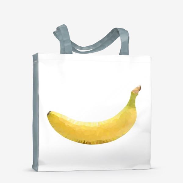 Сумка-шоппер «Банан в полигонах (Low poly banana)»
