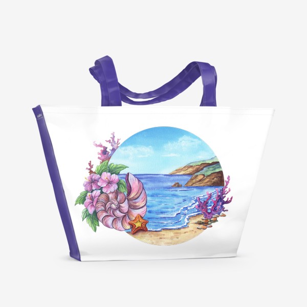 Пляжная сумка «Морской сюжет»