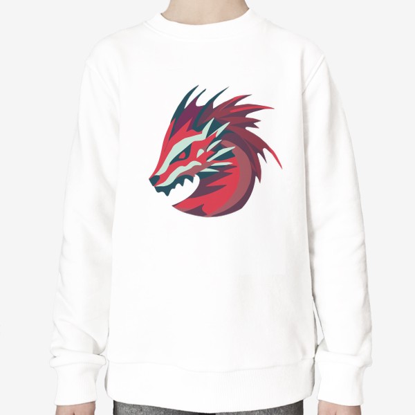 Свитшот «дракон красный символ нового года 2024»