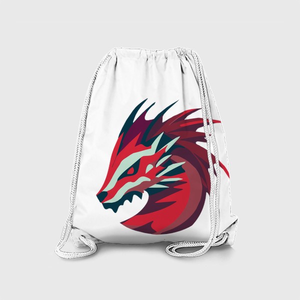 Рюкзак «дракон красный символ нового года 2024»