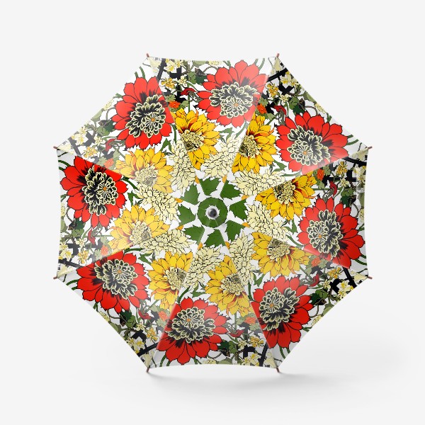 Зонт «Японские хризантемы»