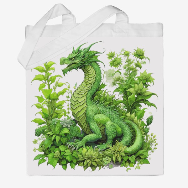 Сумка хб «Зелёный дракон»