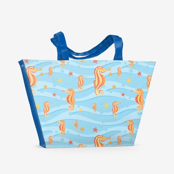 Пляжная сумка «Морские коньки»