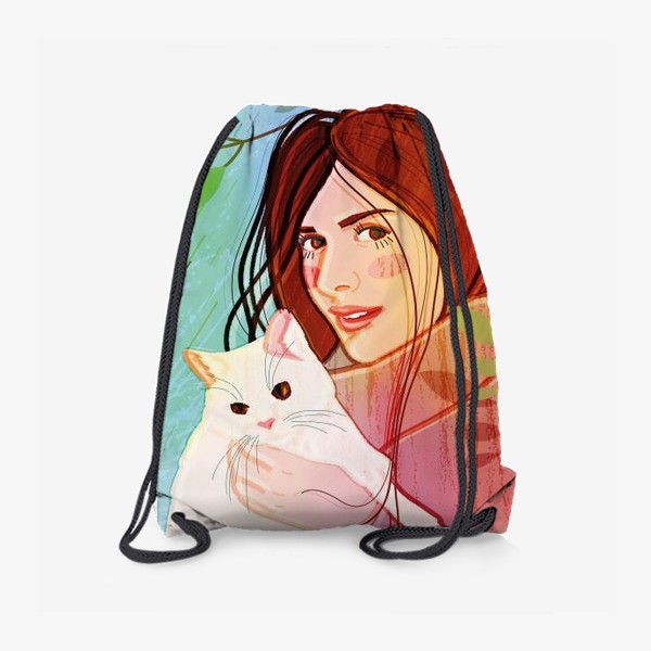 Рюкзак «девушка с котом»