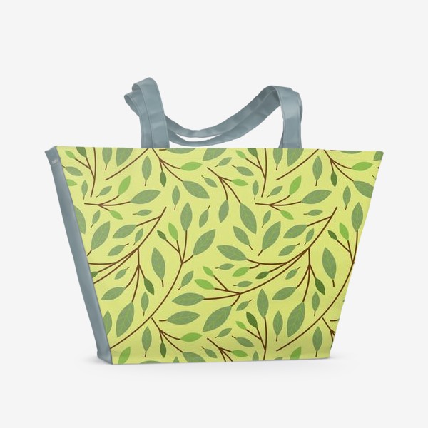 Пляжная сумка «ветки деревьев с листьями»