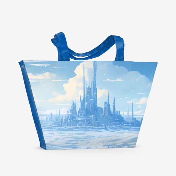 Пляжная сумка «Город будущего»