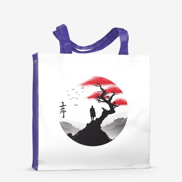 Сумка-шоппер «Самурай и японское дерево»