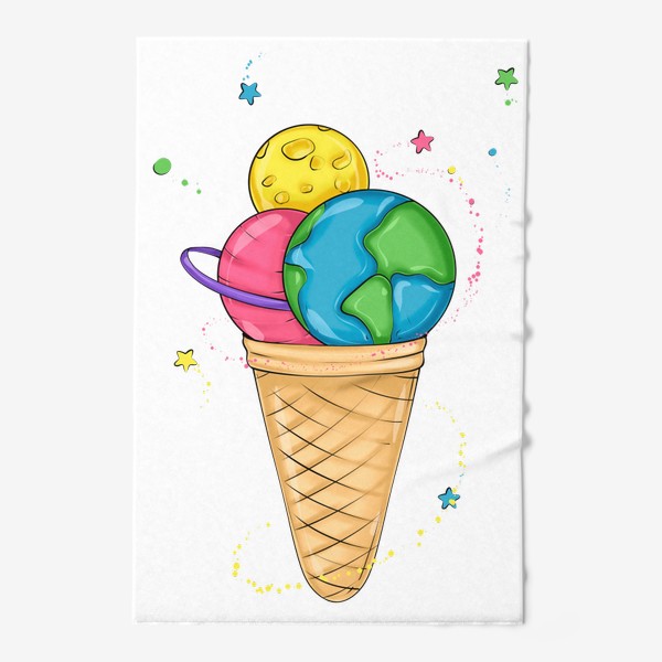 Полотенце «Космическое мороженое :)»