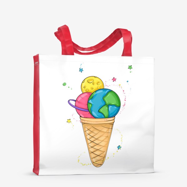 Сумка-шоппер «Космическое мороженое :)»
