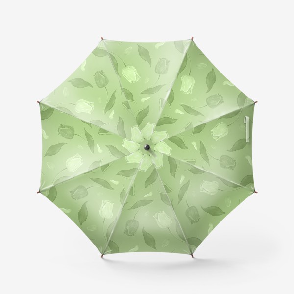 Зонт «Тюльпаны зеленый тон»