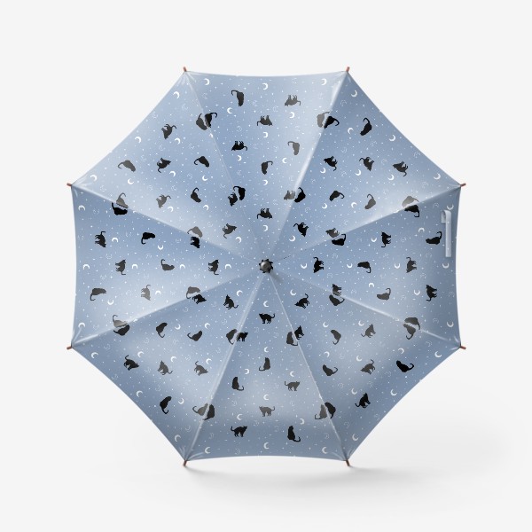 Зонт «Черные котики»