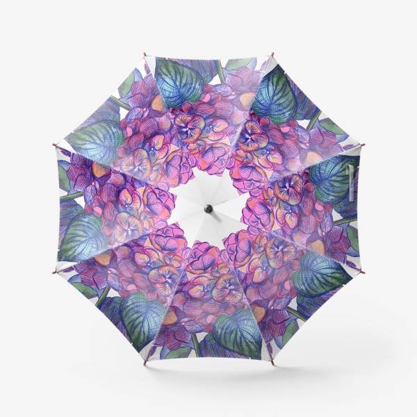 Зонт «Розовые гортензии»