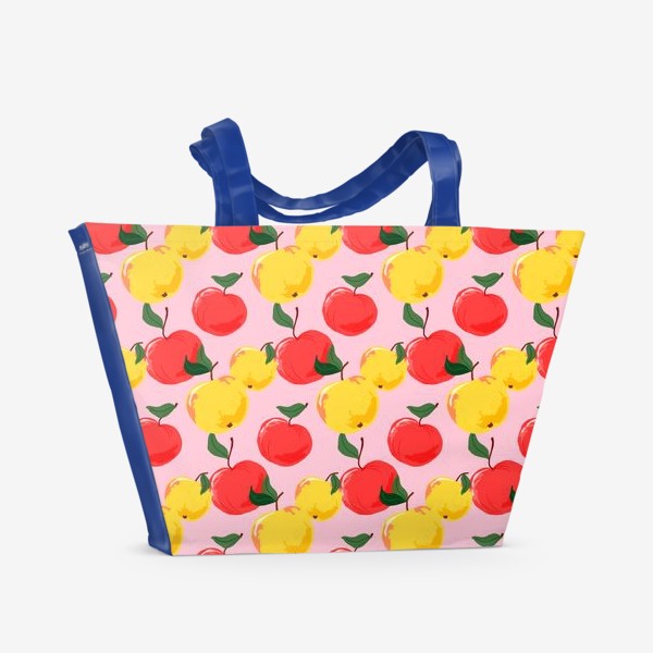 Пляжная сумка «Яблочный паттерн»