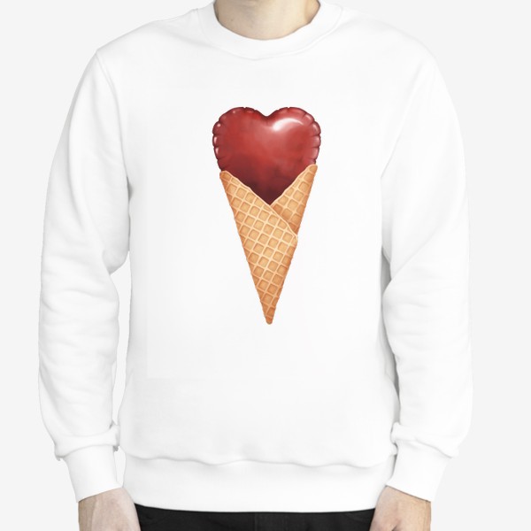 Свитшот «Сердце мороженое»
