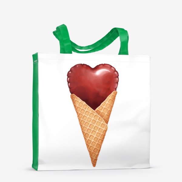 Сумка-шоппер «Сердце мороженое»