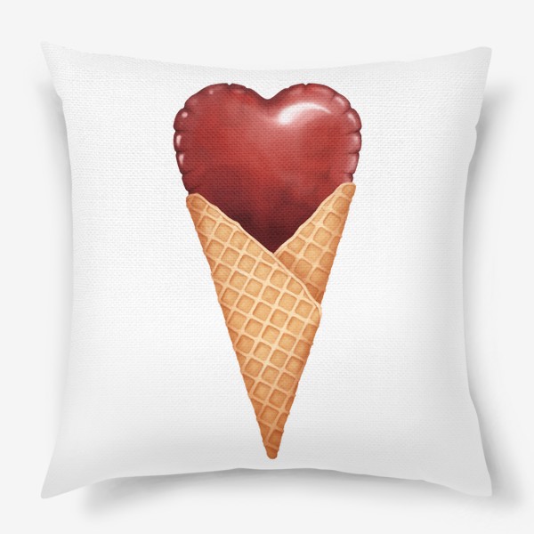 Подушка «Сердце мороженое»