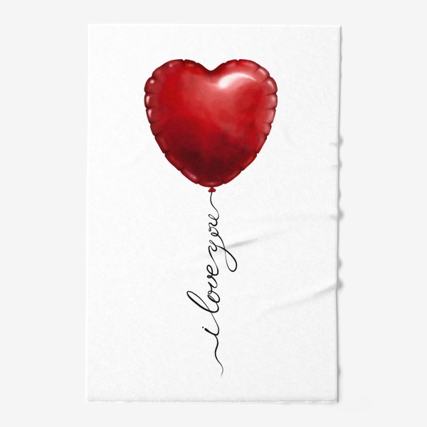 Полотенце «Сердце шарик»