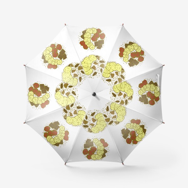 Зонт «Блюда для завтрака. Европейская кухня, овсянка с фруктами»