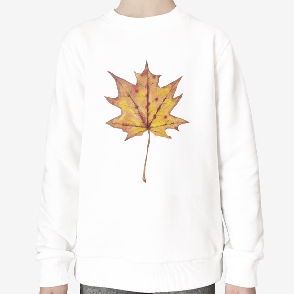 Свитшот «Большой кленовый лист Осенний листопад»