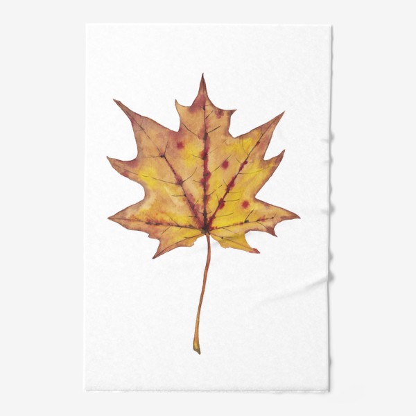 Полотенце «Большой кленовый лист Осенний листопад»