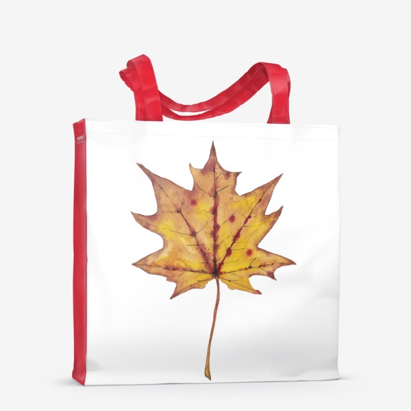 Сумка-шоппер «Большой кленовый лист Осенний листопад»