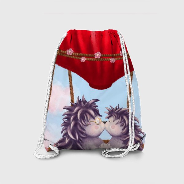 Рюкзак «Ежики на воздушном шаре»