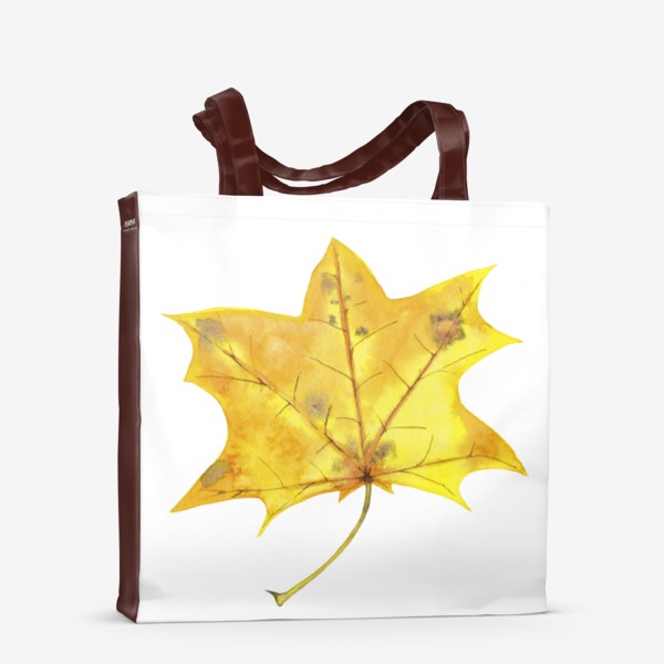 Сумка-шоппер «Меленький кленовый листик Осенний листопад»