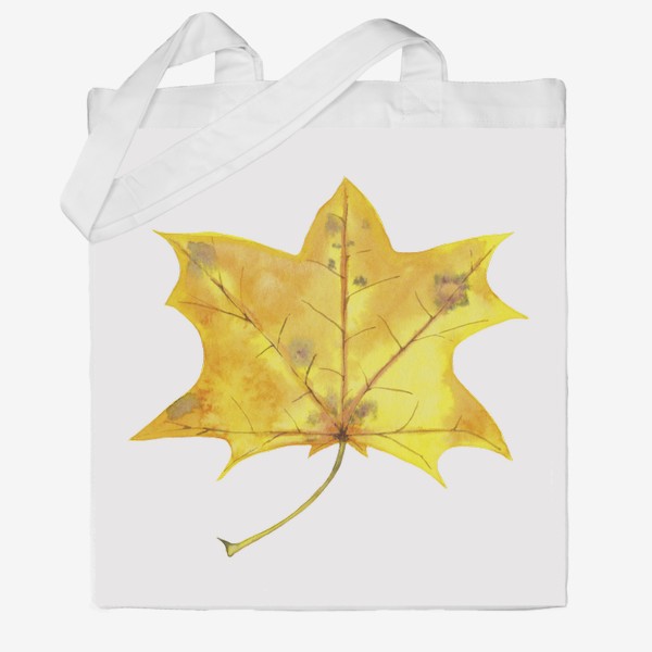 Сумка хб «Меленький кленовый листик Осенний листопад»