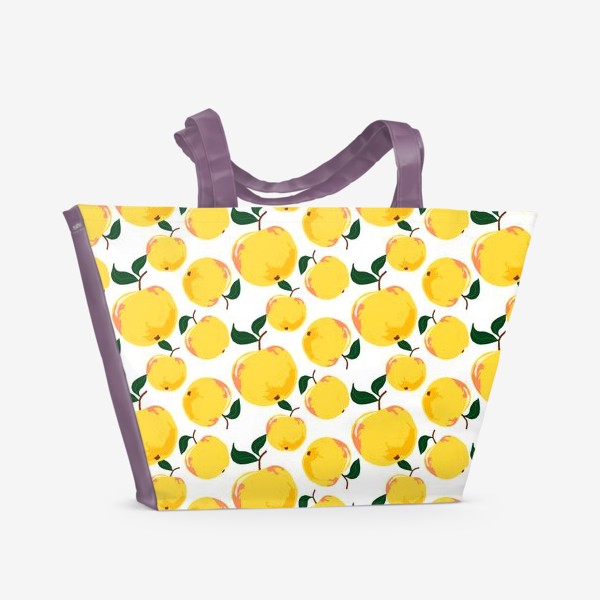 Пляжная сумка «Желтые яблоки»