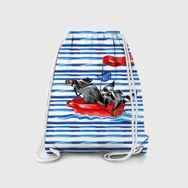 Рюкзак «еноты моряки»