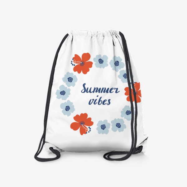 Рюкзак «Цветочный венок. Summer vibes.»