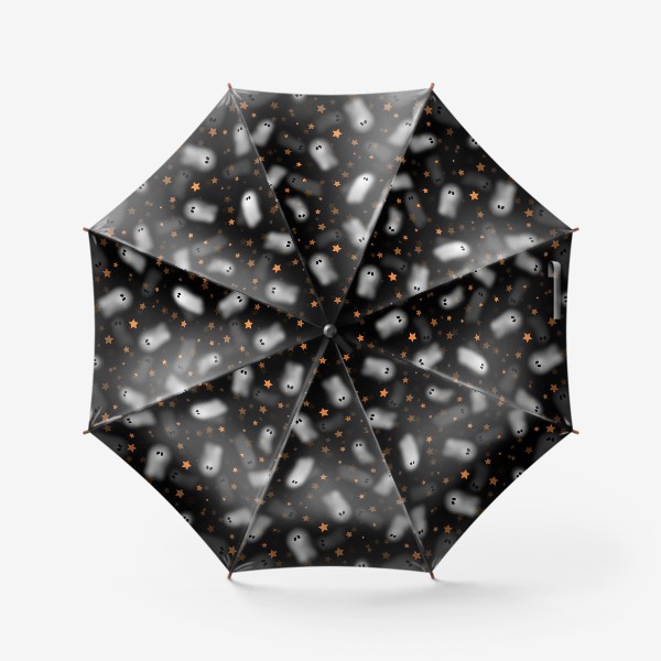 Зонт «Милые привидения на черном - паттерн»