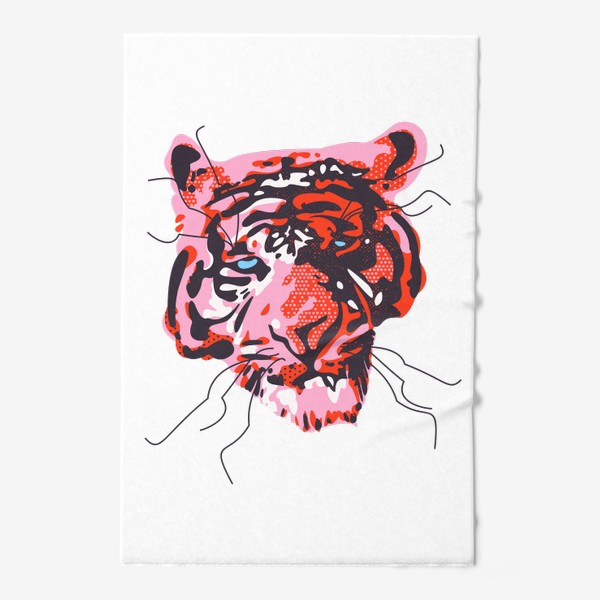 Полотенце «Розовый тигр»