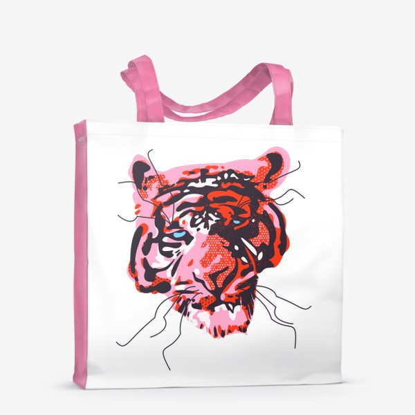 Сумка-шоппер «Розовый тигр»